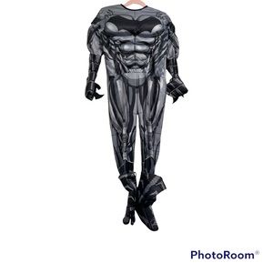 Batman Halloween Costume Kids Size Small Muscle Jumpsuit